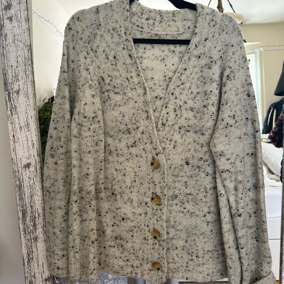 Everlane BLUE Confetti Sweater. Worn twice. Color sold out! Size Medium. - Picture 3 of 3